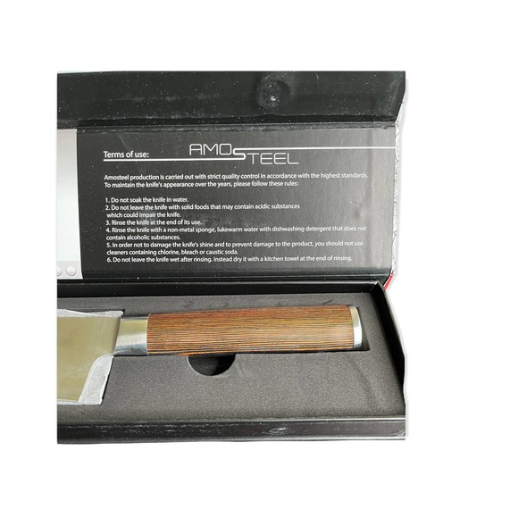 Amo Steel Chef's Knife 8" Blade - Picture 6 of 7